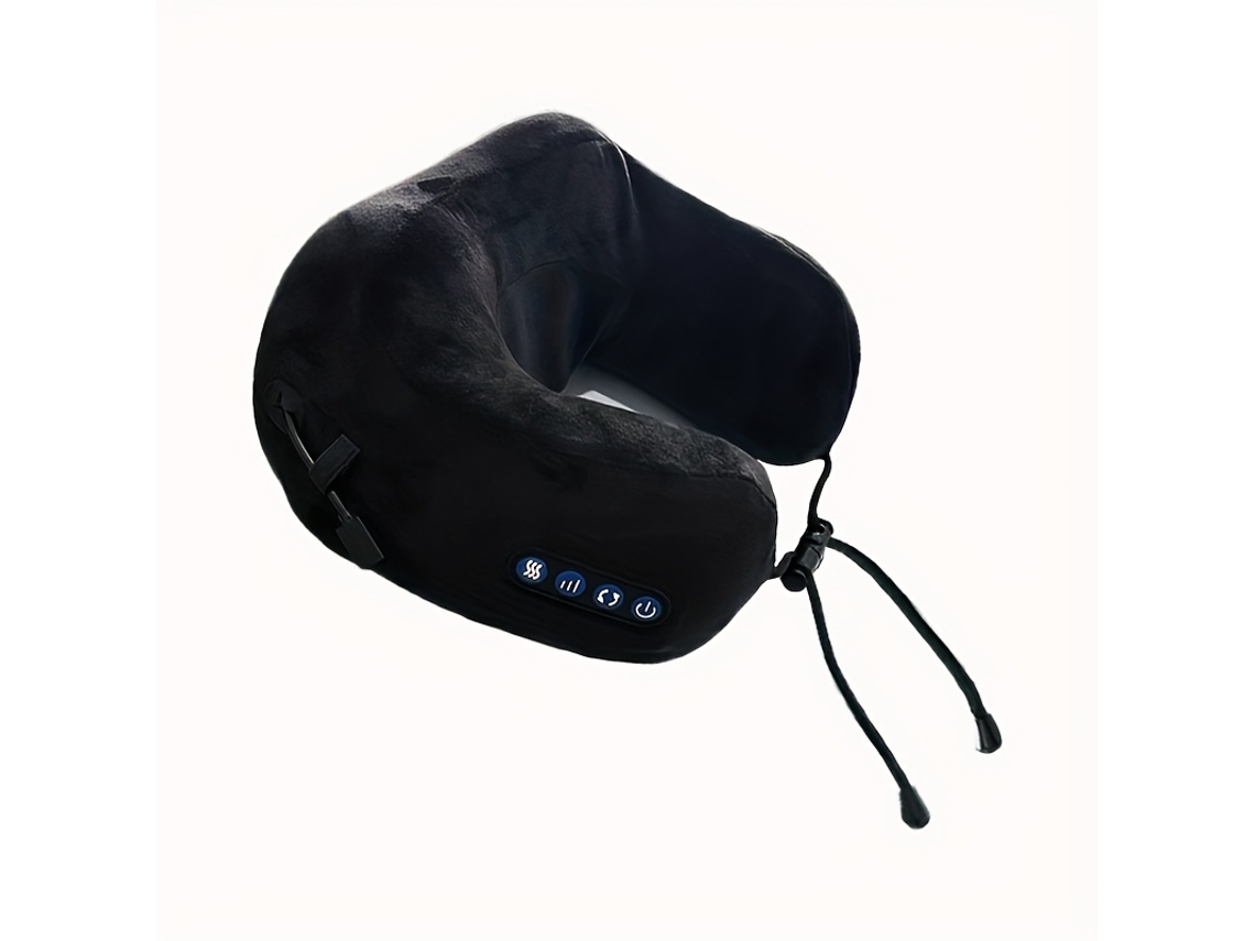 Usb - Almohada De Masaje Facial En Forma De U Recargable Por Usb (con Soporte Para El Cuello): Ideal Para Viajes O Para Usar En Casa Compac