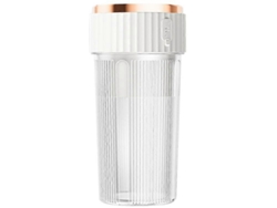 Taza De Jugo, Mini Exprimidor Eléctrico Recargable, Pequeña Licuadora De Frutas Multifuncional Portátil Para El Hogar CHRUI Blanco