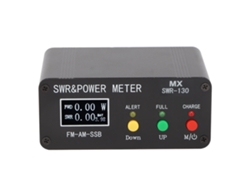 Medidor De Relación De Onda Estacionaria (roe) Swr 130 1.8mhz-50mhz 120w Digital Negro Con Pantalla Integrada Y Batería
