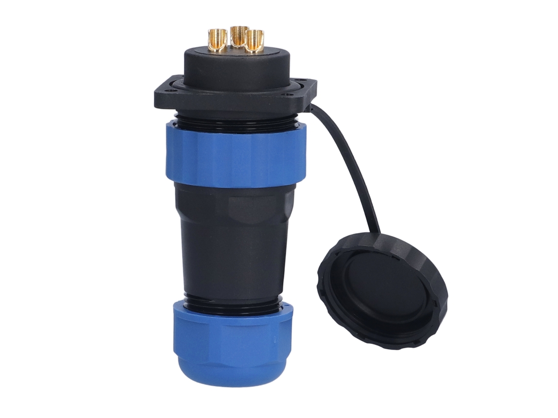 2026-as-conector Impermeable Ip68 Cuadrado 4 Agujeros 380v 45a Socket De Aviación Para Cable Sp283 Pin