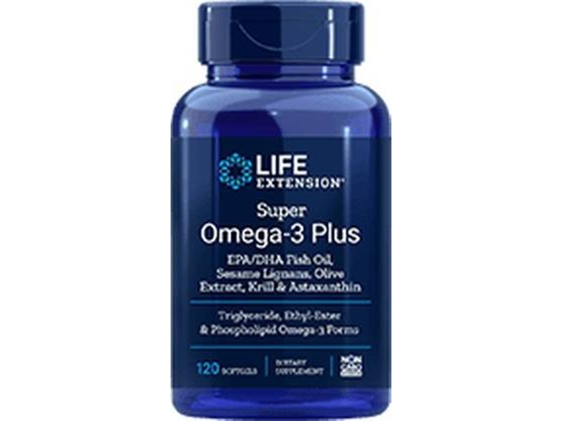 Complemento Alimentar LIFE EXTENSION Super Omega- W / Krill (120 pérolas)