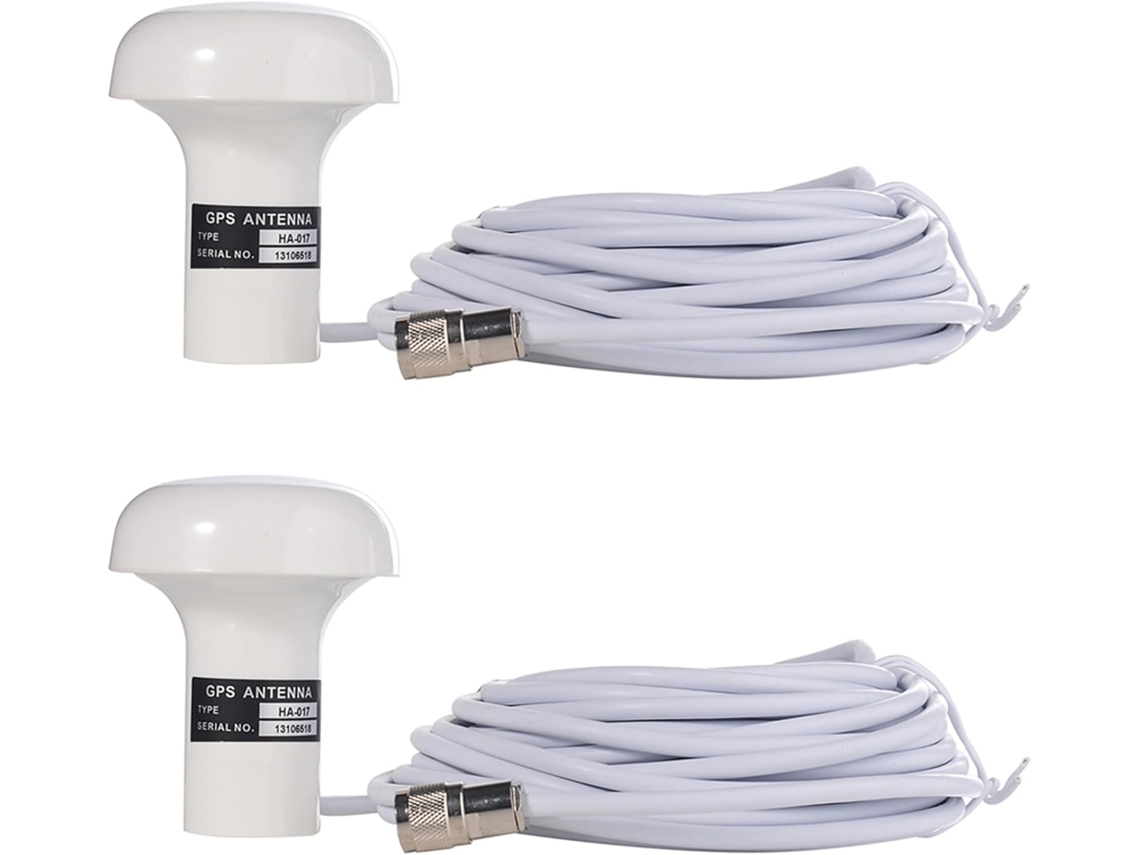 2 Piezas De Antena Gps Ha 017 Antena Marina Cable De 10 Metros Conector Tnc Interfaz M Rg 58