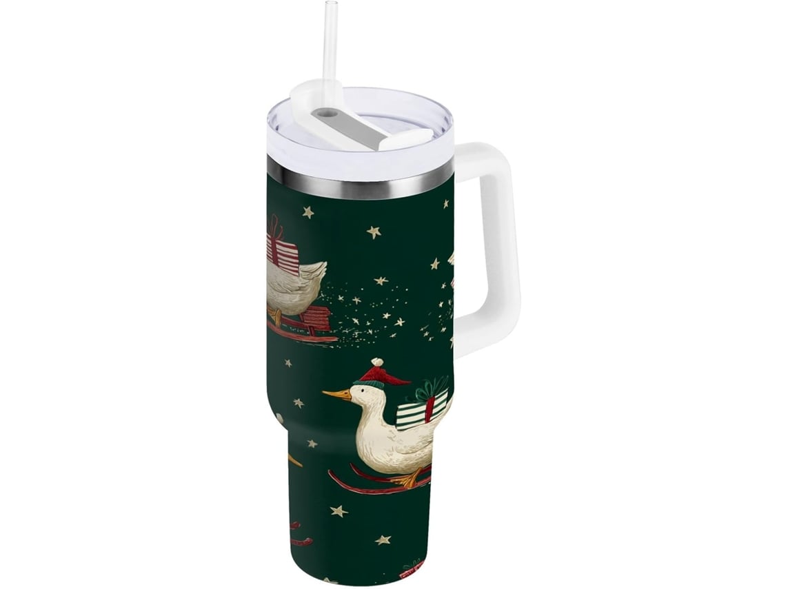 Navidad Vaso Botella Taza Acero Inoxidable - Vaso Térmico Portátil