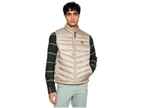 Chaleco de Hombre JACKJONES Pufer Beige (M)