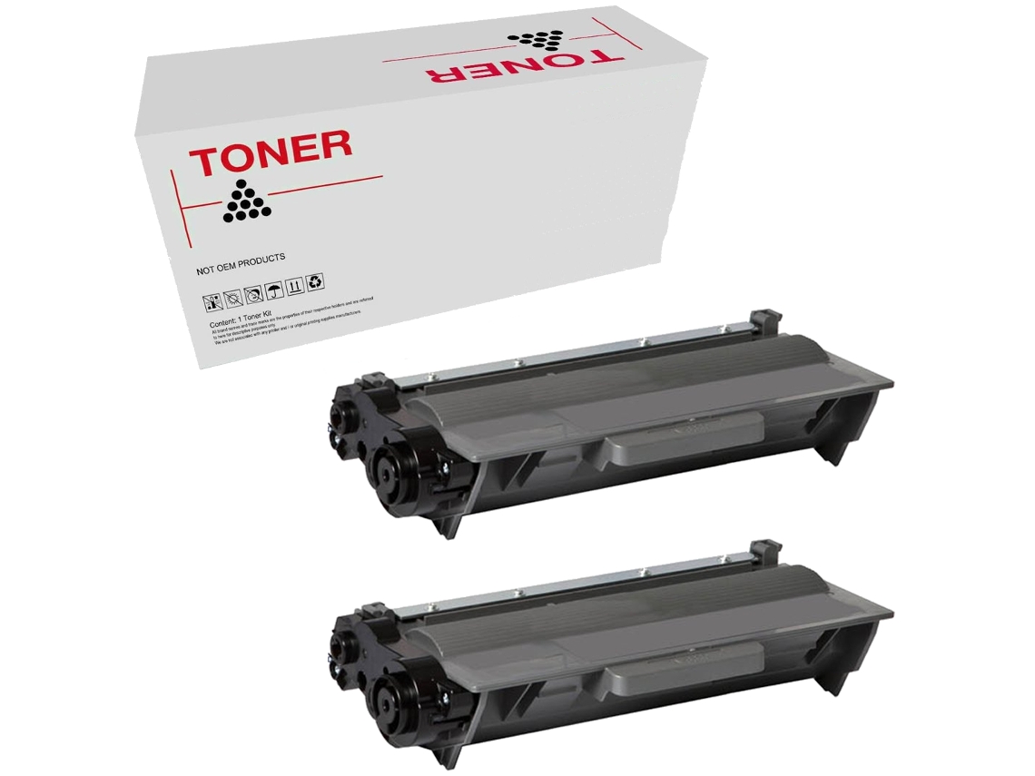 Pack 2 Tóners Compatibles TN3330/TN3380 Brother TN-3330/TN-3380