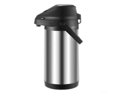 Termo de café de 1,9 litros con aislamiento al vacío de doble pared, equipado con una bomba para servir bebidas al aire libre.