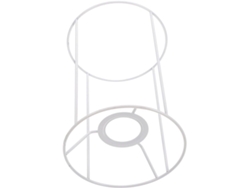 Lámpara De Mesa Moderna Blanca De Metal E27