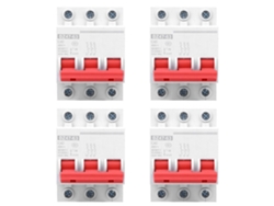2026velora-4pcs Interruptor De Circuito Miniatura Dz47-63 3p 40a Ac400v Montaje Rail Din Para Hogar
