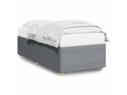 Maison Exclusive - Estructura De Cama Sin Colchón Tela Gris Claro 90x190 Cm