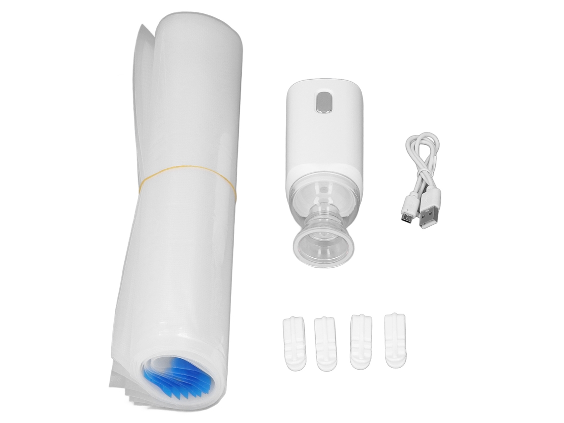 Bomba Elétrica para Sacos de Compressão a Vácuo 5v com 10 Sacos 4 Clipes para Impressão 3d