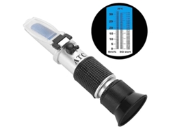 Refractómetro Brix 0-32% Con Compensación Automática De Temperatura Para Cerveza Y Vino.