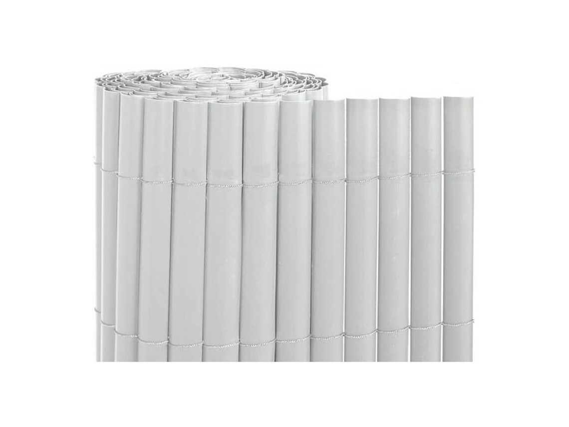 Cañizo Pvc Blanco | Cañizo Ocultación Pvc Simple Cara 2x5 Metros | Valla Privacidad Pantalla Pvc | Valla Decoración Exterior Uv Suinga