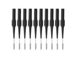 Juego De 10 Piezas De 26.010, Casquillo De Perforación De Aguja De 0,7 Mm, Sonda De Prueba Negra De 4,0 Mm.