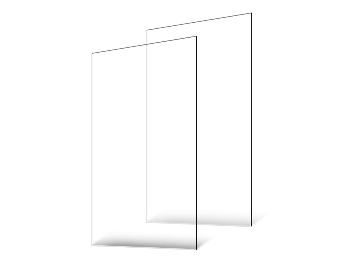 Juego de 2 Placas de Acrílico Transparente 3mm 610x1219mm Tekmaquinas