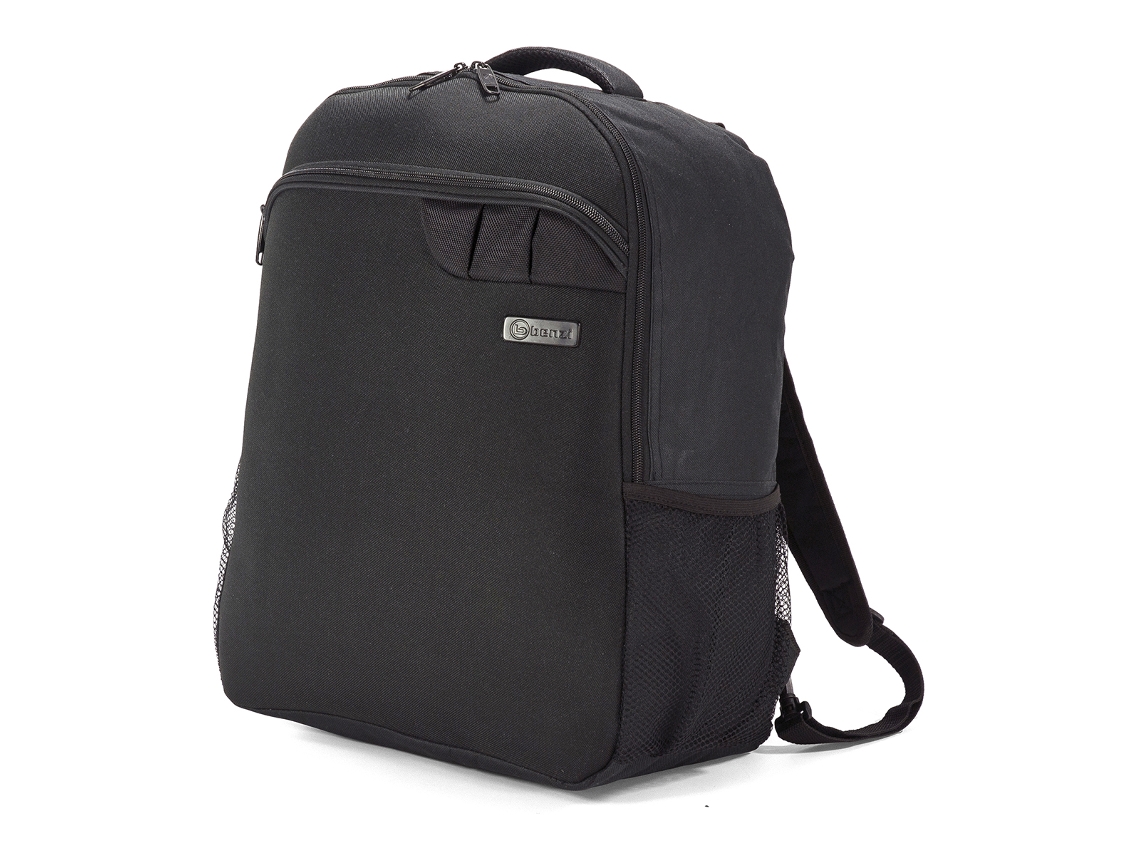 Mochila de cabina BENZI 20L ligera y cómoda con bolsillos laterales para Ryanair y Vueling, color negro (40 x 25 x 20 cm)