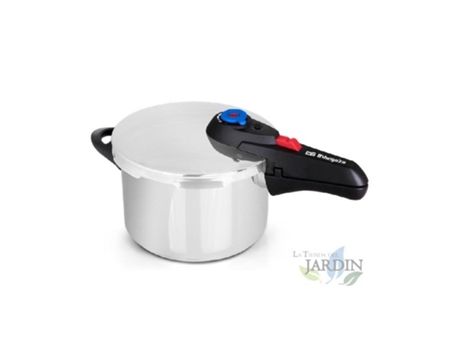 Olla Súper Rápida 4 Litros ORBEGOZO Ø 22Cm Acero Inox 18/10 Regulador De Presión.