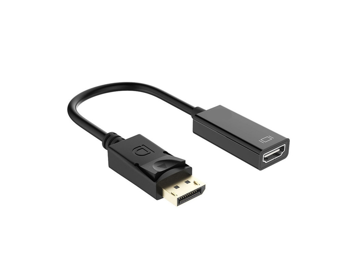 Cable Adaptador Convertidor Displayport Macho A Hdmi Hembra Para Transmisión 1080p