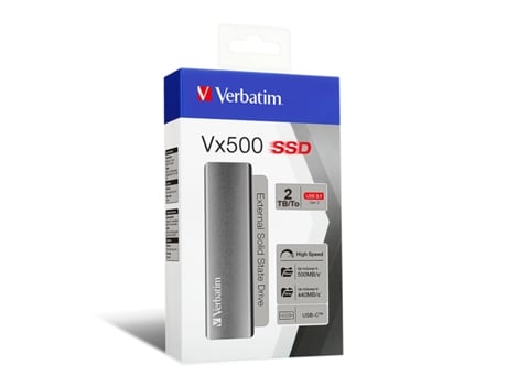Disco Duro Externo VERBATIM VX500 (2 TB SSD)