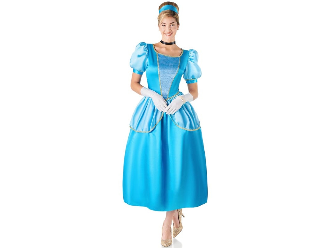 Disfraz de Princesa azul celeste de cuento para mujer