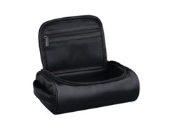 Neceser de viaje para hombre, de piel, práctico, color negro, Tommy01