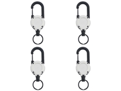 Porta-crachá Retrátil Com 60 Cm (23,6'') - Chaveiro Retrátil E Porta-identificação Com Clipe De Metal Para Cinto, Ideal Para Chaves, Crachás E Tra