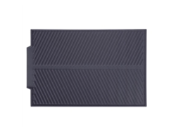 Alfombrilla Rectangular Antideslizante De Silicona Para Escurrir Platos - Gris