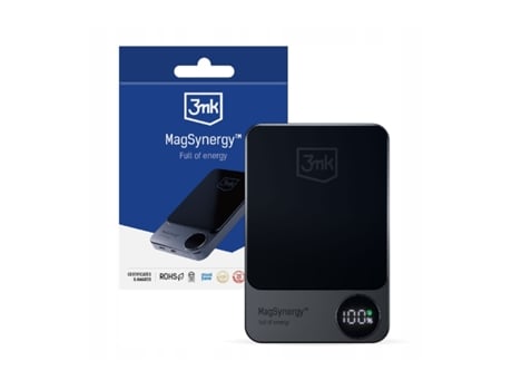 Powerbank 3Mk Magsynergy 10000Mah Con Magsafe Negro 3MK
