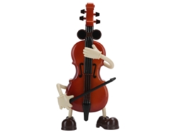 Caja de música mecánica Baok con violonchelo y niño meciéndose, regalo de cumpleaños y Navidad para niños, decoración del hogar