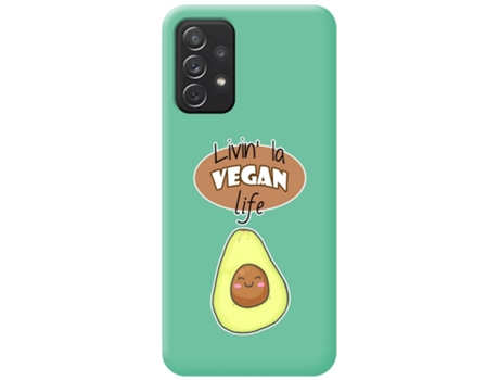 Carcasa Samsung Galaxy A52 / A52 5G / A52s 5G TUMUNDOSMARTPHONE Silicona Líquida Dibujos Verde