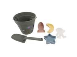 Walshlxq-juguetes De Nieve De Silicona Para Interacción Padre-hijo Cubos Y Palas De Nieve Seguros Impermeables Al Aire Libre Para Niños Verde