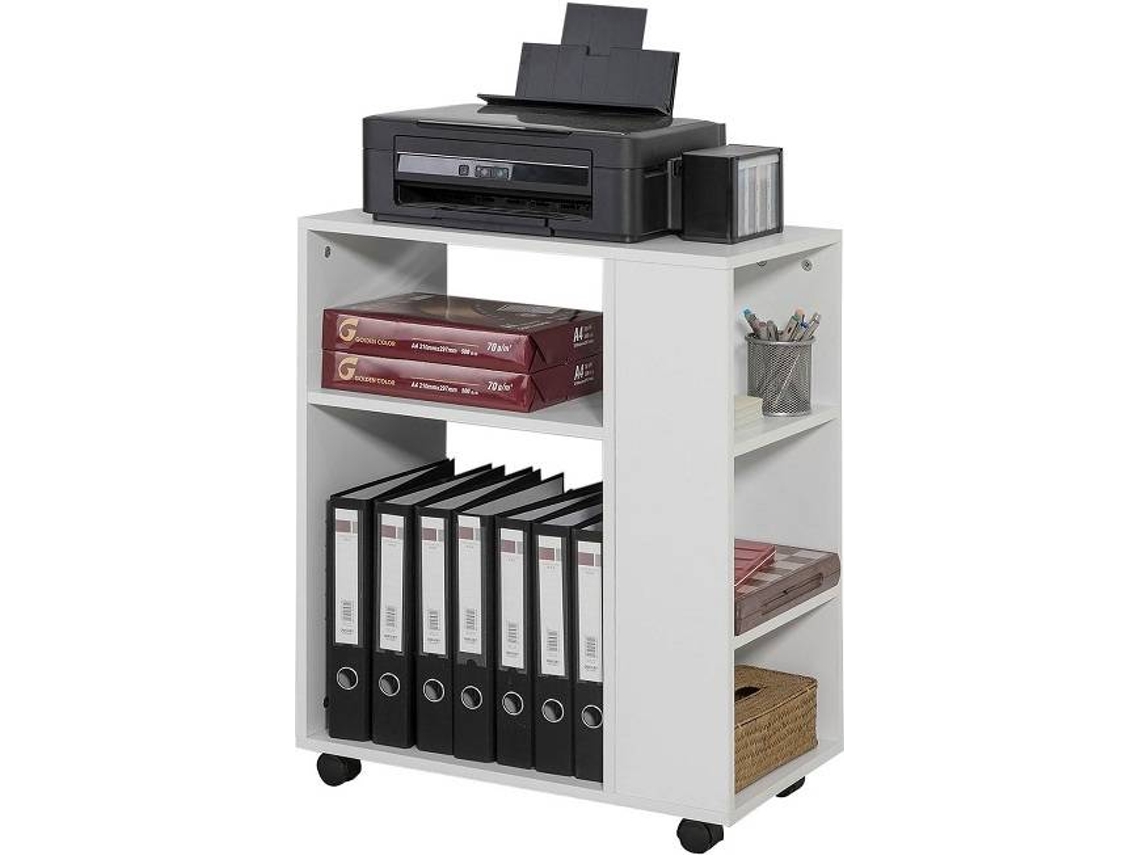 Mesa Lateral SOBUY FBT68-W (MDF - 60x75x35 cm)
