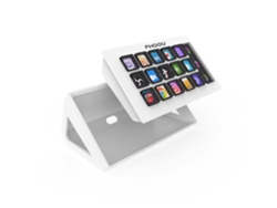Controlador De Contenido En Tiempo Real De 15 Teclas Con Teclado Visual (blanco) Para La Creación De Contenido Personalizado
