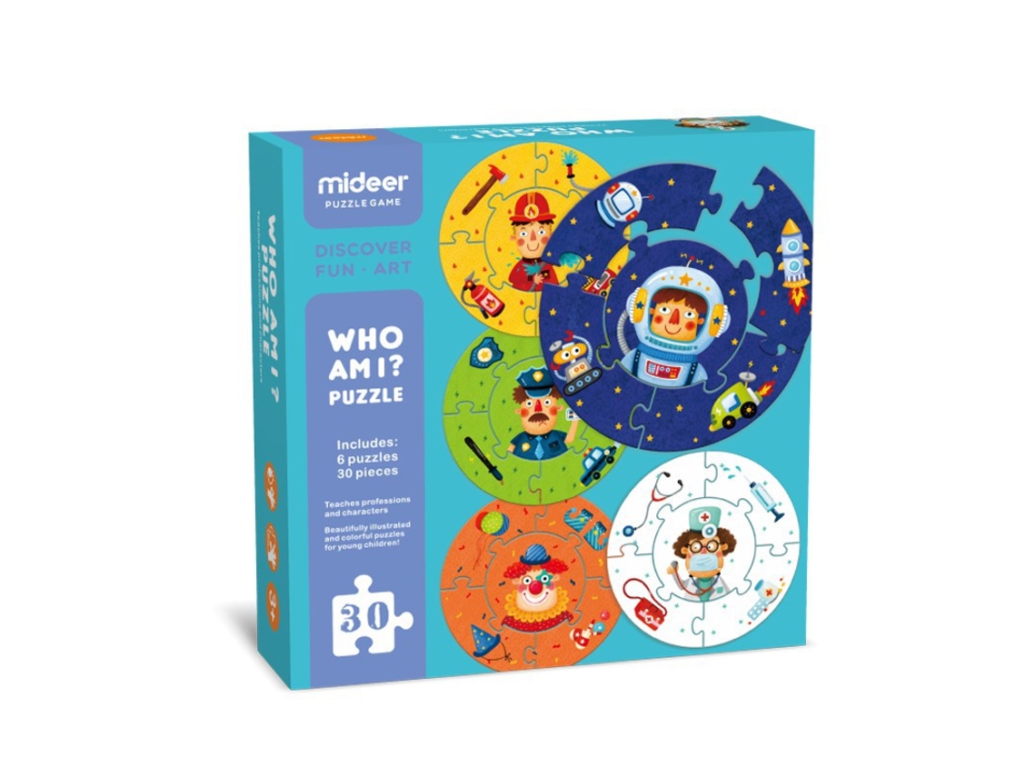 Puzzle MIDEER (Cartón - Azul - 21 x 21 x 5 cm)