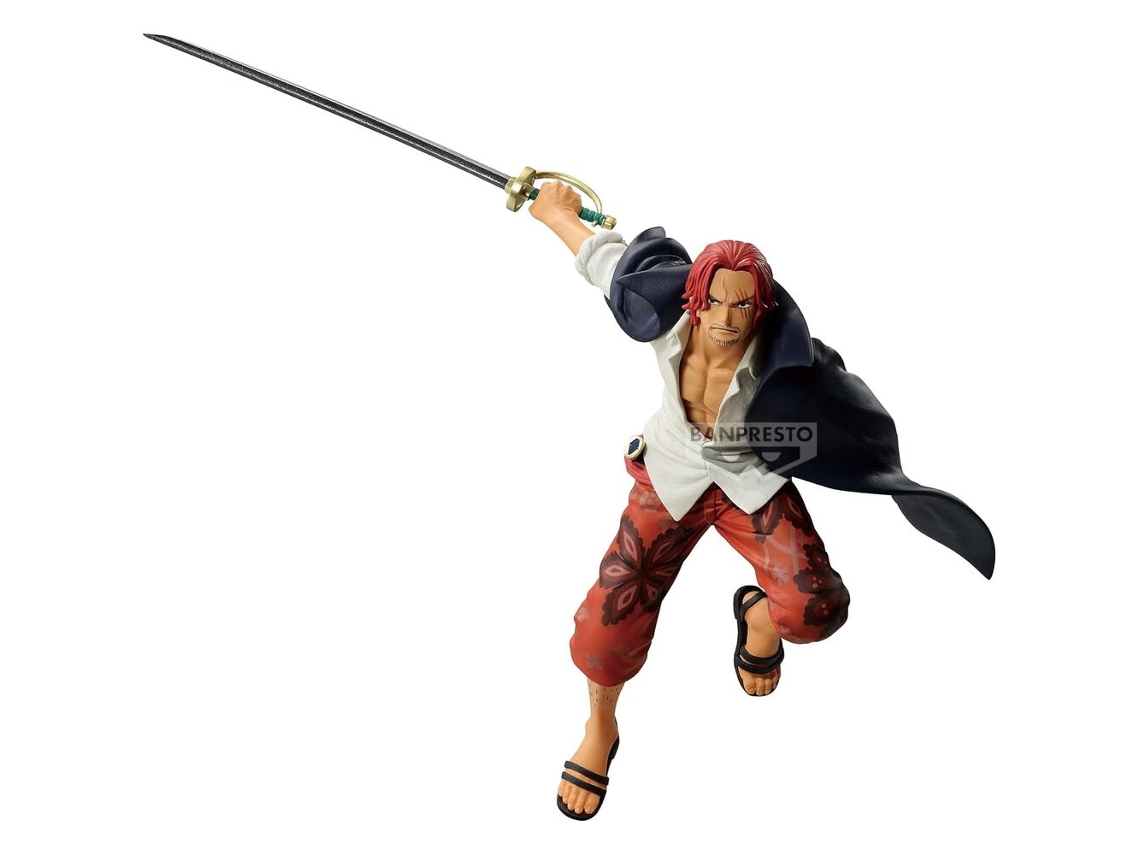 Figura de colección One Piece Shanks Battle Record de 17 cm B.active