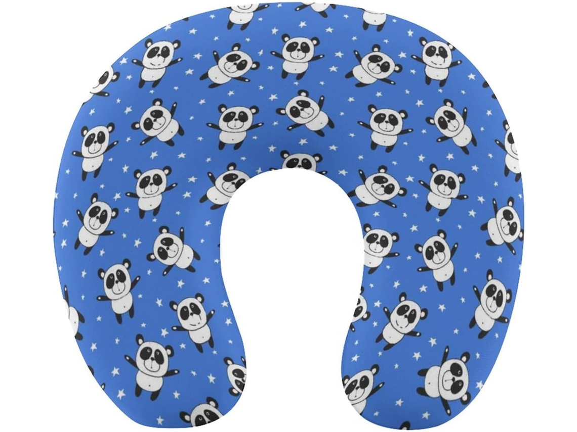 Almohada Viaje Oso Panda, Espuma Viscoelástica Viscoelástica Fácil Relajación Cómodos Familia.brfácil