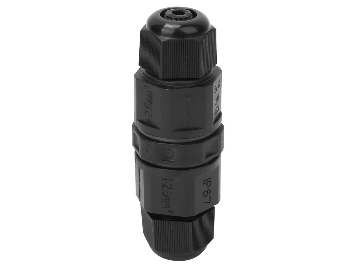 2026as-2 Piezas Conector de cable eléctrico impermeable IP67 para alumbrado público LED Enchufe de 2 pines
