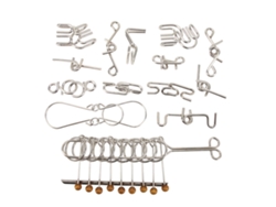 Vlrla-rompecabezas Anillos Enlazados 9 Anillos Juguete Cerebral Tradicional Resistente Para Adultos Niños