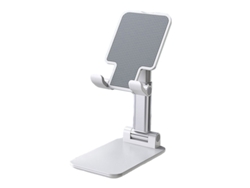 Usb | Oficina - Soporte Blanco Para Smartphone/tablet Es Ajustable En Altura Y Plegable. Cuenta Con Iluminación Led Integrada Y Puerto Usb.