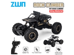 Coche RC 116 4WD de aleación con luz LED, buggy todoterreno, camión teledirigido, juguete para niños, negro. Aeuzwr