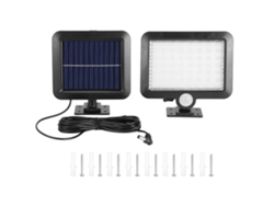 Lámpara solar multifuncional 2026 con 56 LED y sensor de movimiento, sistema dividido, gran capacidad para iluminación exterior residencial.