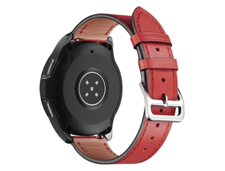 Correa de piel auténtica 22mm liberación rápida ajustable para Xiaomi YouPin Haylou RT/RT2/GST/GS/RS3 - tinto