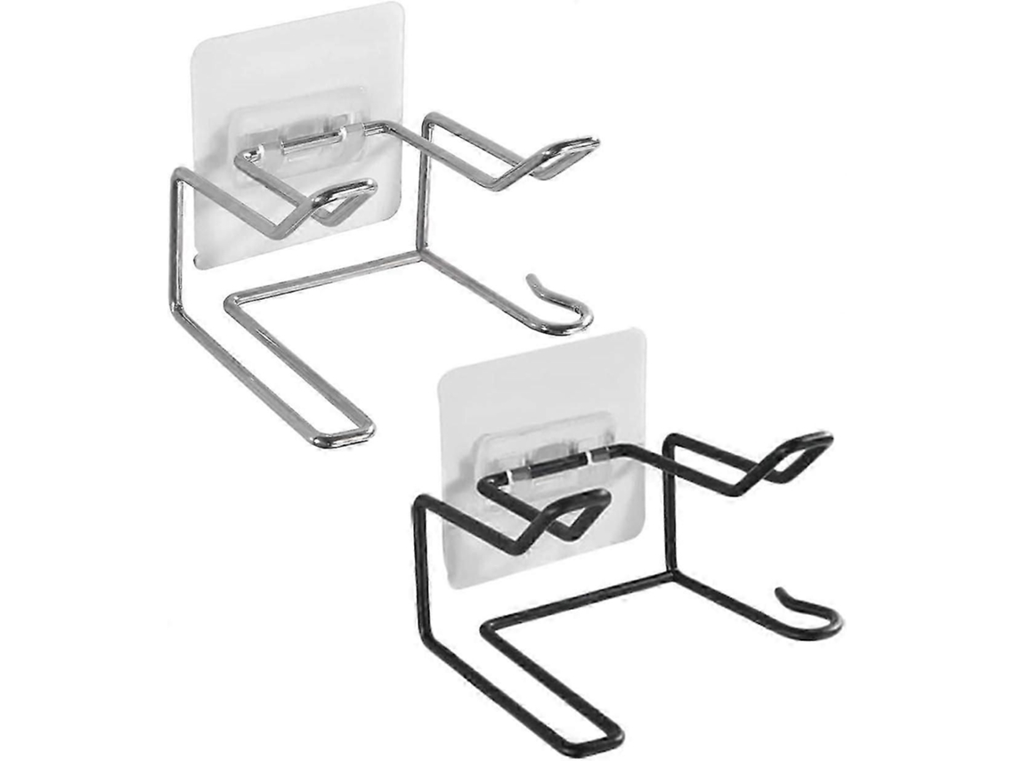 Soporte de pared para secador y plancha de pelo GOKOCO con enchufe.