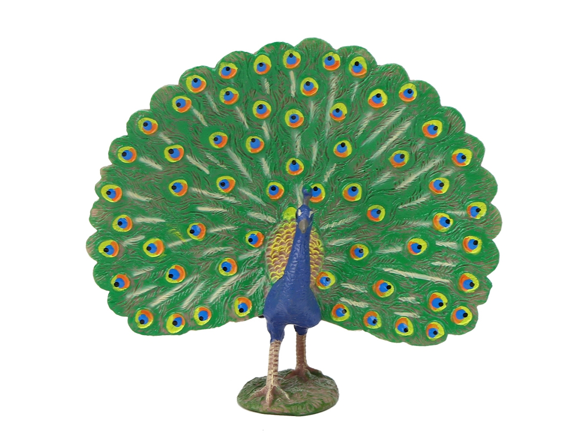 Modelo De Pavão Simulação Alta Decoração Casa Escritório Brinquedo Infantil
