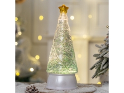 Caja de música navideña Yuysan, árbol pequeño iluminado, estilo D