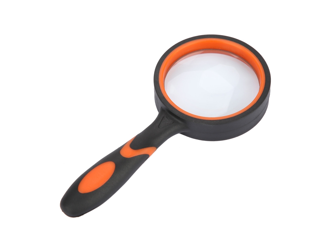 Lupa de mano 10x con mango para lectura, ayuda para leer periódicos y libros, lupa de 50 mm