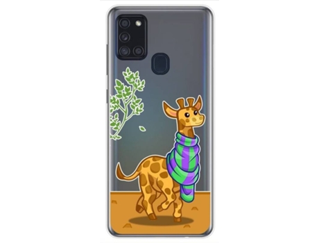 Carcasa Samsung Galaxy A21s TUMUNDOSMARTPHONE Dibujos Transparente Multicolor