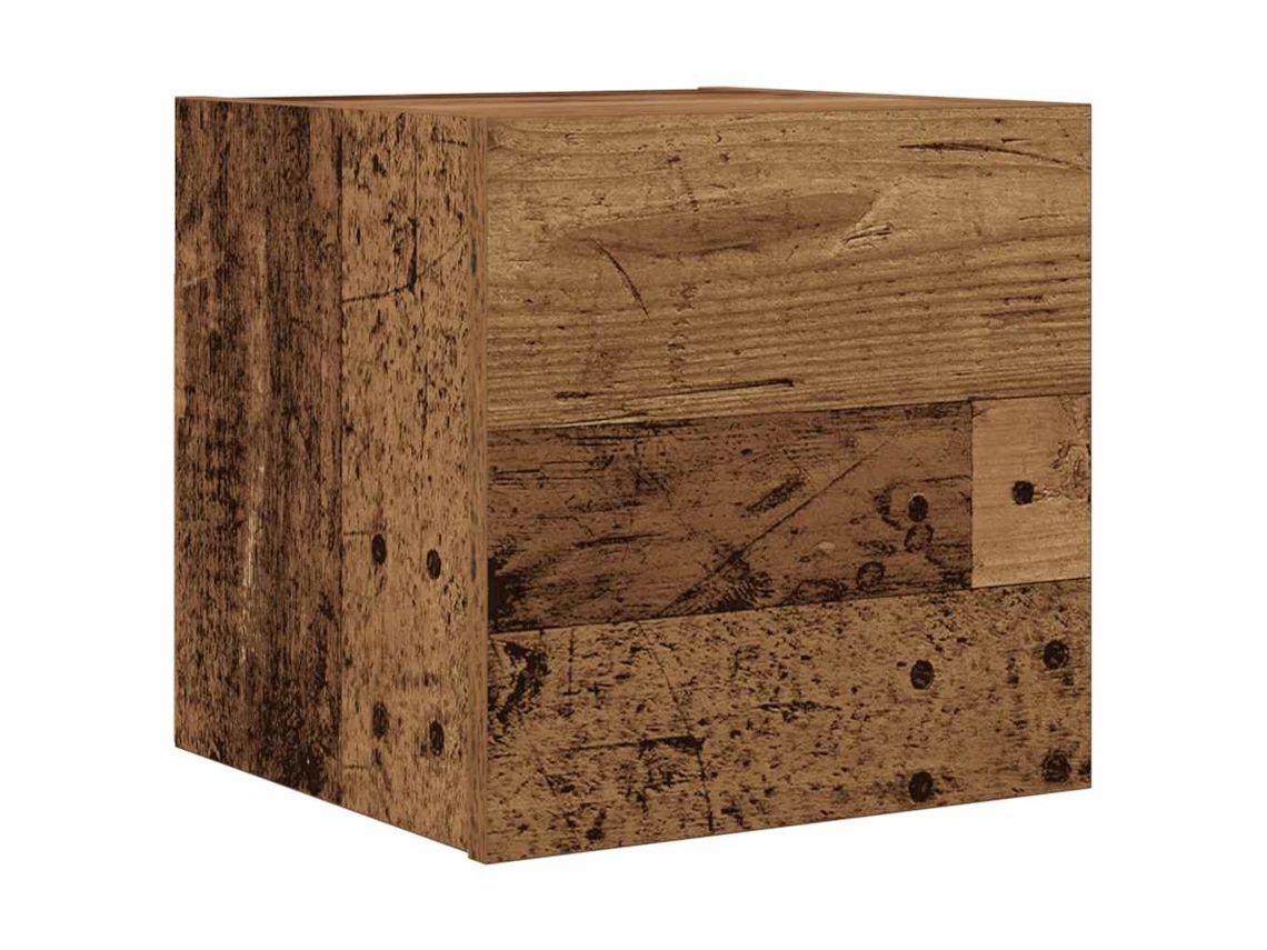 Maison Exclusive - Mueble De Pared Para Tv Madera Envejecida 30,5x30x30 Cm