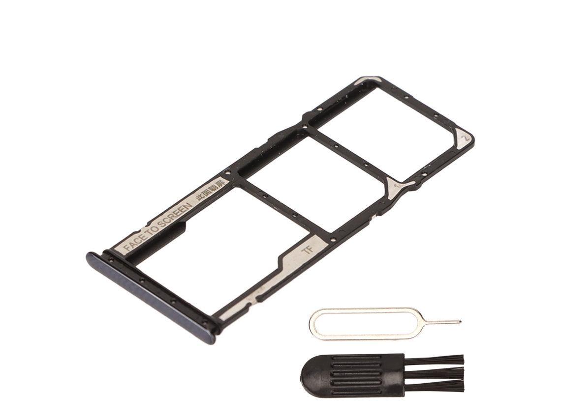 Bandeja Para Tarjeta Sim Dual De Plástico Con Ranura Para Tarjeta Sim Y Pin Para Xiaomi Redmi Note 10, Color Negro