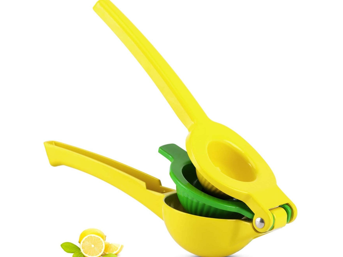Extractor Manual De Limões Amarelos De Duas Camadas: Alumínio Durável, Extrusão Completa, Suco Sem Sementes.