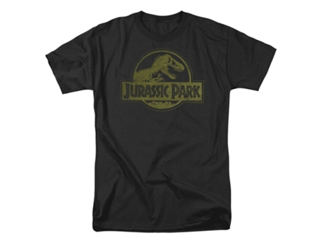 Camiseta ROCKINSTONE con logo desgastado de Jurassic Park (XL)